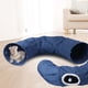 thumbnail image 5 of Túnel para gatos de carretera de 92 cm en forma de S, tubo de juego para gatos de 28 cm de diámetro, juguete de peluche plegable con colgantes para gatos de interior, conejos y cachorros, accesorios, 5 of 5