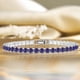 thumbnail image 2 of JeenMata 11 TCW Round Cut June - Alejandrita - Pulsera de tenis con piedra natal para mujer en diseño de eternidad - Chapado en oro blanco, Mujer, Adulto, 2 of 6