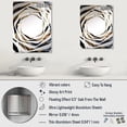 thumbnail image 4 of Designart "Hypnotic Abstract Spiral in White and Gold" Abstract Spirals Oversized Wall Mirror - Modern Abstract Bathroom Wall Mirror Decor - Multiple Color Options, 4 of 6
