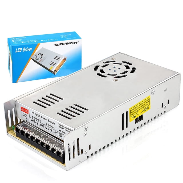 Fuente de alimentación SUPERNIGHT 12V 30A 360W para impresora 3D, CCTV