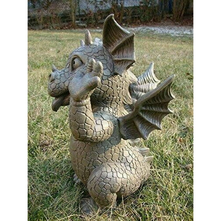 Pacific Giftware Garden Dragon Statue, Indoor/Outdoor