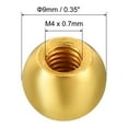 thumbnail image 2 of Uxcell M4 Thread Ball Lamp Finials Cap Knob Lamp Decoration Screw Caps for Lamp Harp Holder's Top Gold 20 Pack, 2 of 7