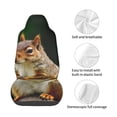 thumbnail image 4 of Balery Squirrels Eating Peanuts On The Tree Funda de Asiento para Auto con Diseño - Cubierta Frontal Suave y Transpirable con Protector Antideslizante- 1 Unidad, 4 of 5