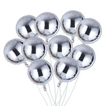 SOPOTUTU Party Balloons Silver Aluminium Film Balloon 10Pcs
