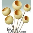 thumbnail image 2 of Case of 15 Bunches - Wire Stemmed Bell Cups - Bleached for Floral Arrangement, Party or Event Decor, 2 of 2