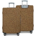 thumbnail image 2 of Stretch Luggage Cover XL(29-32in)– Elastic Travel Suitcase Protector with Handle Openings & Bottom Closure, Washable Polyester Spandex Suitcases Cover, Leopard Animal Print, 2 of 5