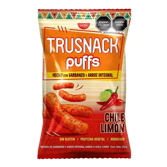 Botana Trusnack Puffs chile limón 180 g