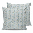 thumbnail image 7 of Outdoor Pillow Covers Throws Pastoral Branches Botanical Leaf,Waterproof Pillow Cases Pack of 2 Green Blue Leaves on Linen,Durable Cushion Cover Pillowcase for Patio Balcony Couch Garden, 7 of 7