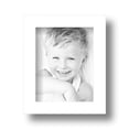 thumbnail image 2 of ArtToFrames 4" x 5" Contemporary White Picture Frame, 4x5 inch White Wood Poster Frame (WOM-4164), 2 of 8