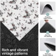thumbnail image 3 of Black White Butterfly Pattern Kitchen Rugs Sets Of 3,Kitchen Runner Rugs Non Skid Washable,Decorative Kitchen Floor Mats for Kitchen,Sink,Laundry,17"x30"+ 17"x47" + 17"x59", 3 of 6