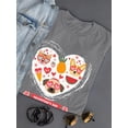 thumbnail image 3 of Valentine's Day Cute Pets  T-Shirt Women -Image by Shutterstock, Female 3X-Large, 3 of 4