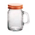 thumbnail image 1 of Paquete de 24 Frascos Tarros Mini Mason De Vidrio Con Asa Elegir Tapa Drink Lab  Liso Transparente 118ml, 1 of 1
