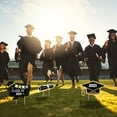 LUODU 4 Pieces 2024 Graduation Party Yard Signs Class of 2024 Stake