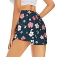thumbnail image 3 of Sigee Cherry Blossoms for Women's Athletic Shorts High Waisted Running Shorts Pocket Sporty Short Gym Elastic Workout ShortsXX-Large, 3 of 9