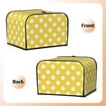 thumbnail image 3 of Picia Yellow And White Polka Dot Print 4 Slice Toaster Cover , Toaster Protector Dustproof Kitchen Appliance Cover, Kitchen Appliance Dustproof Protector, 3 of 7