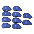 thumbnail image 2 of Club Head Cover, 10pcs  Iron Covers Set Nylon Mesh Soft Lining Protective  Iron Covers Set, 2 of 8
