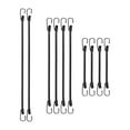 thumbnail image 4 of 10 piezas Cordones de bungee con ganchos correas elásticas de atado atadas por correas para tiendas de campaña, 4 of 9