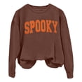 thumbnail image 7 of ibiyuan Halloween Sweatshirts for Women Crewneck Trendy Halloween Shirts Women Spooky Season Pumpkin Ghost Cotton Sweater Long Sleeve Pullover Top Halloweens Outfits, 7 of 7