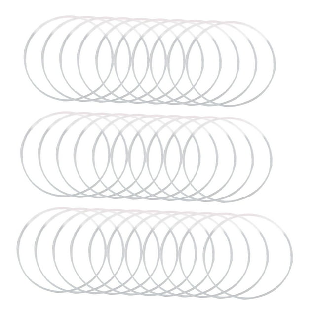 Junta de reloj Yuyangstore Junta blanca 0.9 mm Altura 0.45 mm Grueso 31 Piezas 15-30 mm