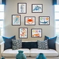 thumbnail image 7 of 9 pcs Aquatic Creatures Painting Stencil 8.3x11.7inch Seahorse Jellyfish Koi Dolphin Crab Starfish Lobster Shark Whales Drawing Template for Painting on Wood Wall Fabric Furniture, 7 of 7