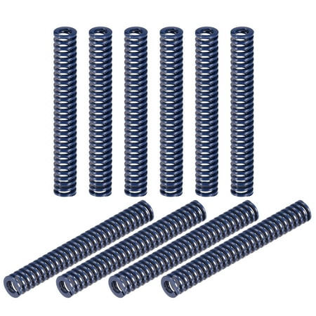 

Uxcell Die Spring 10 Pack 10mm OD 75mm Long Spiral Stamping Light Load Compression Die Springs Blue