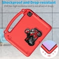 thumbnail image 4 of Dteck Kids Case for iPad Air 13 Inch 2024 2025 (M2 M3) / iPad Pro 13 Inch (M4 M5) / iPad Pro 12.9 Inch (2022-2018),Durable Shockproof Handle Stand iPad Cover,Red, 4 of 5