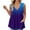 Dark Purple, variant on Womens Plus Size Summer Tops 2024 4x-5x Sleeveless Tunics Tank Shirts Gradient Print Deep V Neck T Shirts Loose Fit Casual Tunic Tops Wine 2XL
