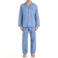 thumbnail image 3 of Men's Hanes 4016B Big Man Classics Broadcloth Woven Pajama Set (Solid Blue 3XL), 3 of 4
