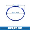 thumbnail image 4 of Unique Bargains Car Wheel Hub Center Cap Ring for Cadillac XT5 SRX XTS ATS CT6 Aluminum Alloy Blue (Set of 4), 4 of 6