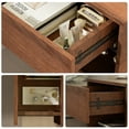 thumbnail image 4 of LACHILLBAY Floating Nightstand with Drawer Storsge,Light Wood Modern Floating Bedside Table,Wall Mounted End Table,Walnut, 4 of 15