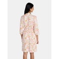 thumbnail image 3 of Lissome Women's Ultra Soft Stretchy Knit Belted Wrap Robe, Sizes S-3X, 3 of 5