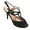 Black, variant on Bonnibel Belinda-2 Women's Rhinestone Glitter Peep Toe Sling Back Stiletto Sandals Pumps SILVER 5.5