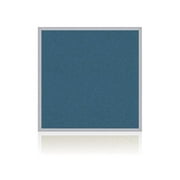 Ghent's Vinyl 4' x 4' Bulletin Board with Aluminum Frame in Ocean Blue