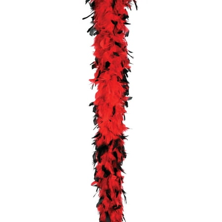 BOA FEATHER 40 RED W BLK TIPS