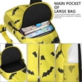 thumbnail image 4 of Sling Backpack,Yellow Halloween Bats Crossbody Bag with Water Bottle Holder,Waterproof Sling Bag for Men/Women with Chest Phone Holder for Hiking,Travel, 4 of 6
