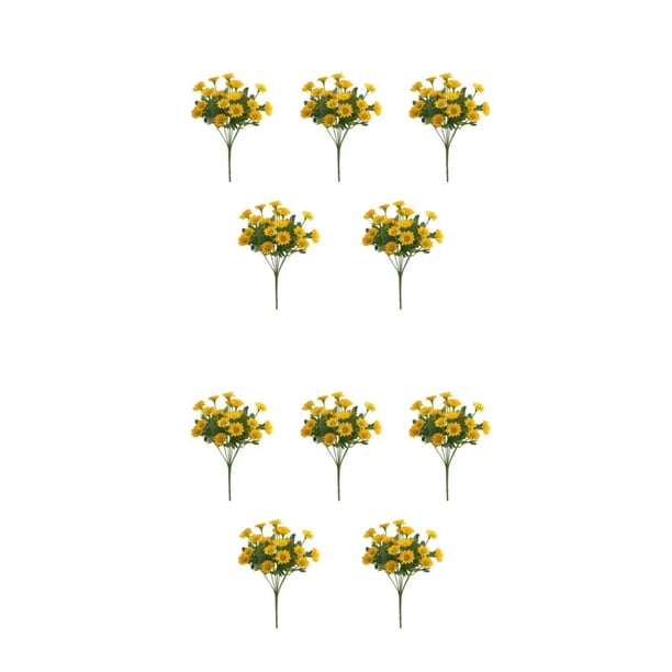 Ramo de flores artificiales de 5 piezas Inteprter plantas falsas de seda 31 cm