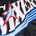 thumbnail image 4 of Women's Mitchell & Ness  Black Philadelphia 76ers Swingman Big Face 3.0 Basketball Shorts, 4 of 4