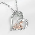 thumbnail image 4 of Mom Necklace S925 Sterling Silver Always My Mother Forever My Friend Love Heart Butterfly Pendant Necklaces Jewelry Gifts for Mom Grandmother Nana, 4 of 7