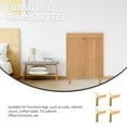 thumbnail image 3 of unbranded 4Ud Patas De Soporte Para Muebles Doradas De Metal Resistentes Para Sofá Y Cómoda, 3 of 8