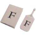 thumbnail image 1 of Tan Monogram Luggage Tag & Passport Cover Set, 1 of 1