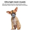 thumbnail image 5 of Unique Bargains Dog Muzzle Muzzle for Small Dog Breathable Soft Muzzle Reflective Adjustable Basket Muzzle with Air Mesh X-Small Blue, 5 of 7