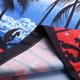 thumbnail image 4 of Camisas Negras Para Hombre Blusa superior con estampado hawaiano de playa de ocio de de verano para hombre (Red, 3XL), 4 of 7
