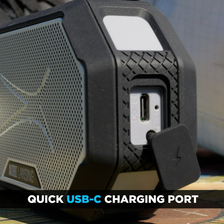 Altec Lansing HydraMini 2.0 Waterproof Portable Bluetooth Speaker