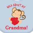 thumbnail image 4 of Inktastic Wild About My Grandma Boys or Girls Baby Bib, 4 of 4