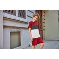 thumbnail image 3 of Arshiner Boys' 2-Piece Cotton Outfit Color Block T-Shirt and Shorts Set Summer Camo Clothes, 3 of 8