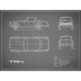 thumbnail image 3 of Rogan, Mark 14x12 Black Modern Framed Museum Art Print Titled - Triumph TR4-Grey, 3 of 5