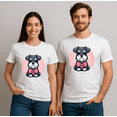 thumbnail image 2 of Playera Blanca Camiseta Unisex Estampada Schnauzer, 2 of 6
