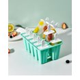 thumbnail image 5 of Moldes de silicona para paletas de 12 cavidades, molde para paletas de hielo DIY para niños, adultos y adolescentes, moldes para helados sin BPA para palitos de batidos de jugo de yogur para fies, 5 of 5