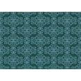 thumbnail image 1 of Ahgly Company Machine Washable Indoor Rectangle Transitional Deep Teal Green Area Rugs, 5' x 7', 1 of 7