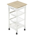 thumbnail image 1 of Carrito De Servicio Con Ruedas, 3 Niveles ELLEGANCE HOUSEWARE KT44135, 1 of 5